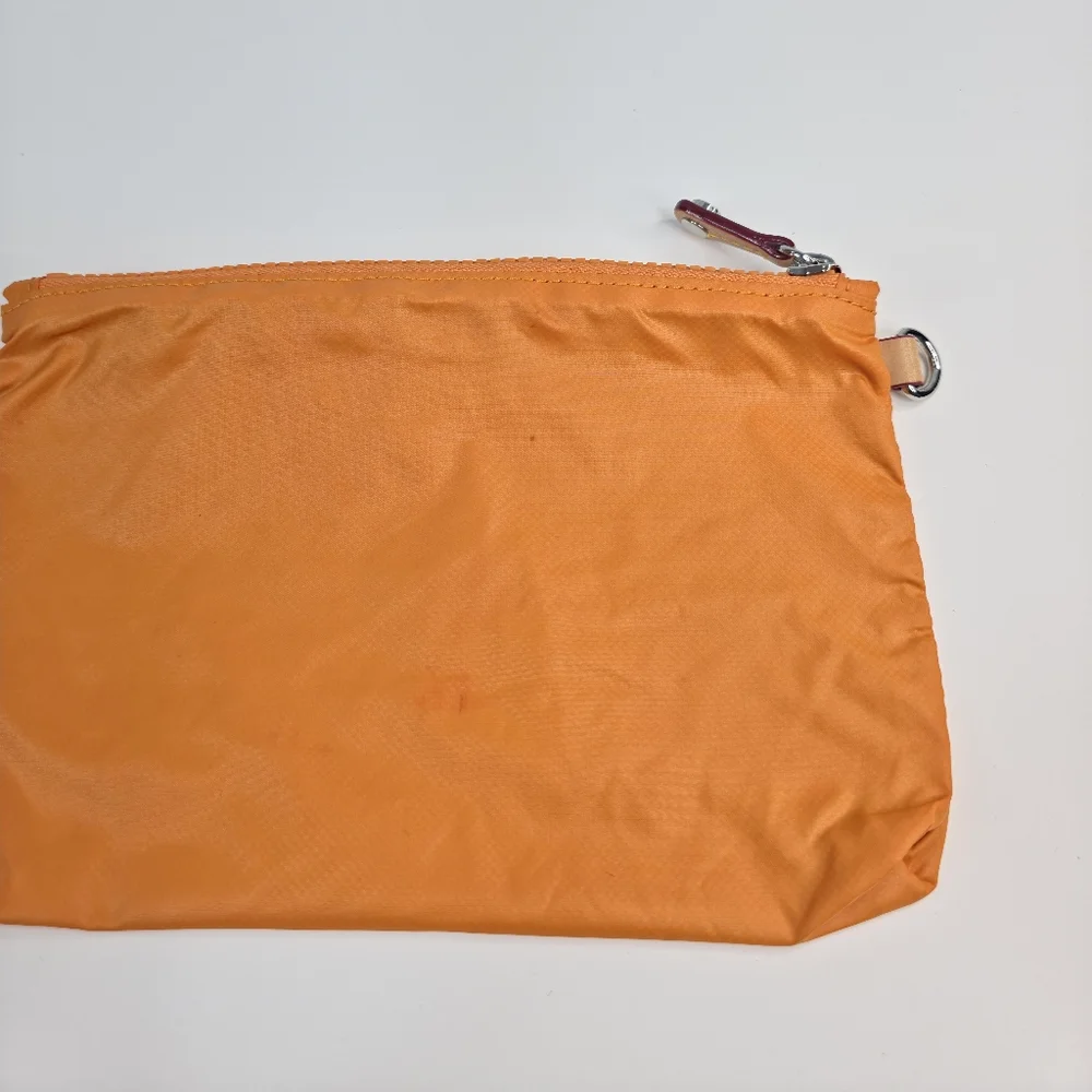 MZ Wallace Small Bag Insert Accessory Pouch Orange 8.5